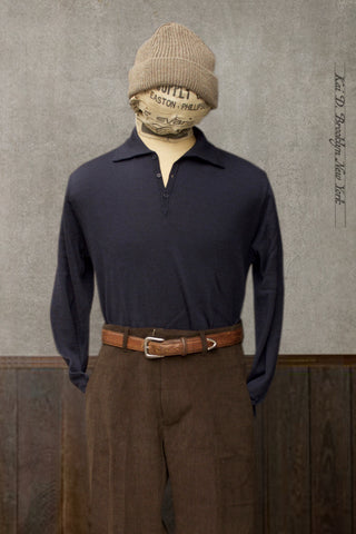 Sailor Polo Sweater - Navy - 3, 4, 5, 6