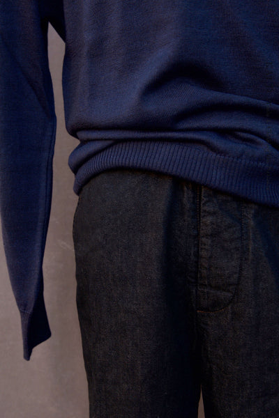 Sailor Polo Sweater - Navy - 3, 4, 5, 6