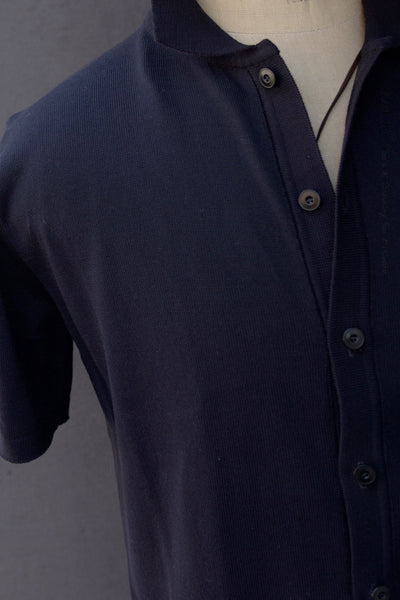 Ripley Button Front Shirt - Navy - S, M, L