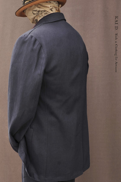 Shoemaker Jacket - Cotton Linen Navy - S, M, L, XL