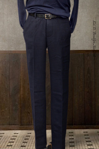 Borough Pants - Navy Wool Cashmere - 32 (fits like 33)
