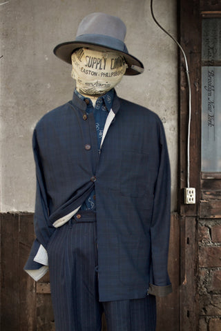 O'Hara Shirt - Super 120s Virgin Wool - Navy - S, M, L