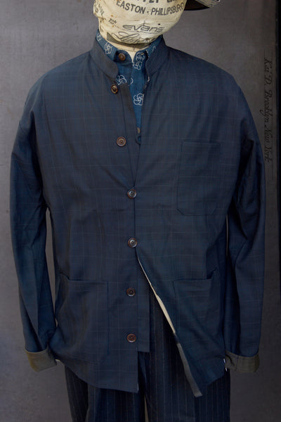 O'Hara Shirt - Super 120s Virgin Wool - Navy - S, M, L