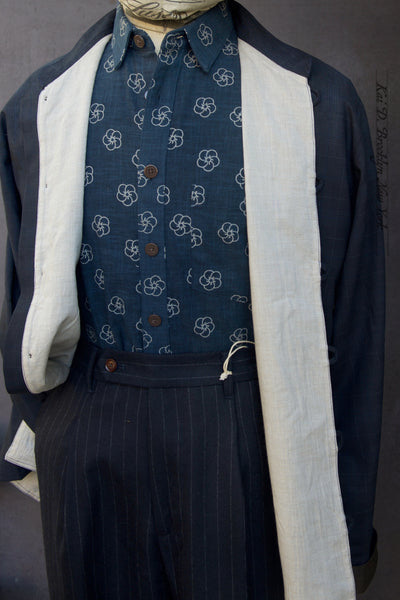 O'Hara Shirt - Super 120s Virgin Wool - Navy - S, M, L