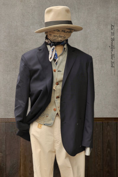 Writer's Jacket - Super 130s Wool - Navy - 48, 50 (NO RETURN)