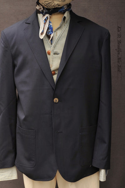 Writer's Jacket - Super 130s Wool - Navy - 48, 50 (NO RETURN)