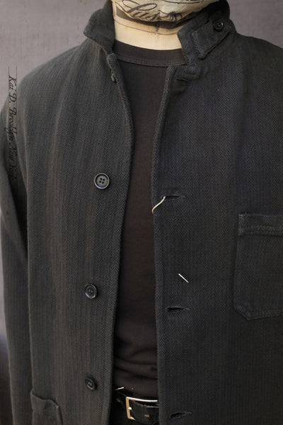 No. 22 Cotton Linen Jacket- Shadow - 48(XL), 50(XXL) (Longer Length)
