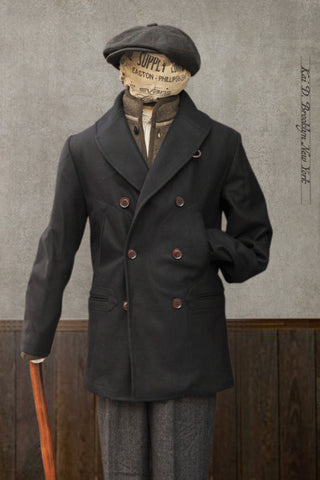Norton Peacoat - Italian Wool Cashmere - S, M, L, XL
