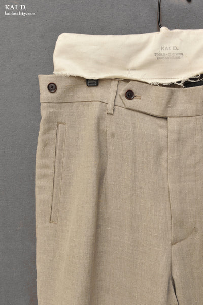 Novelist Trousers - Sand - 30, 34, 36