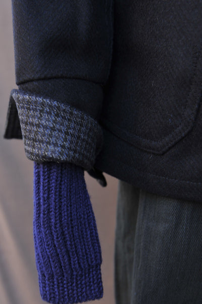Degas Work Jacket - Herringbone Wool - Deep Navy - S, M, XL (NO RETURN)