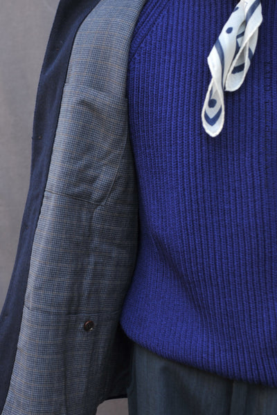Degas Work Jacket - Herringbone Wool - Deep Navy - S, M, XL (NO RETURN)