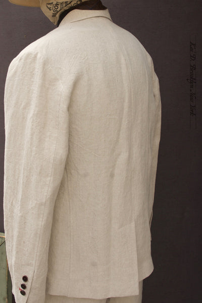 Ginsberg Jacket (Relaxed Cut) - Oatmeal Sabi Linen - M, L, XL