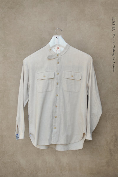 Jackie Shirt - Oatmeal Flannel - XS, M