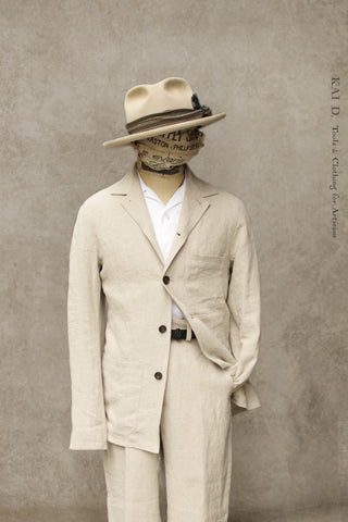 Old Town Jacket - Oatmeal Sabi Linen - M, L, XL