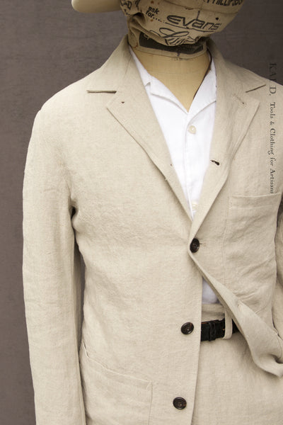 Old Town Jacket - Oatmeal Sabi Linen - M, L, XL
