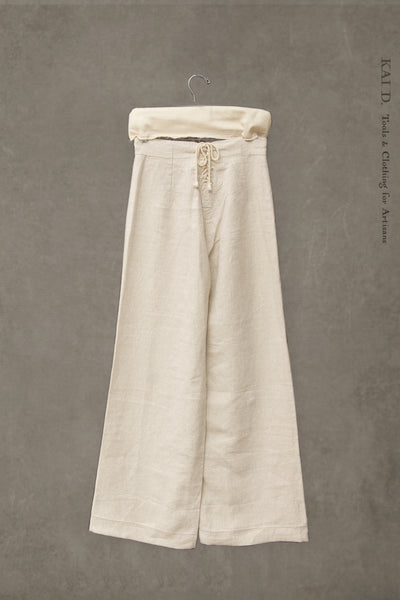 Sailor Pants Japanese Linen  - Oatmeal - XS, S,M, L