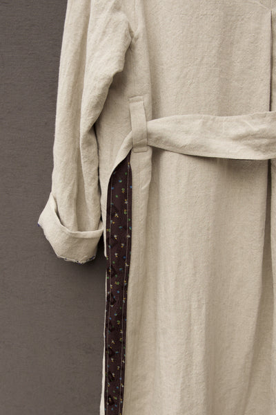 Sontag Coat - Japanese Pre Washed Linen- Sabi Oat -S, M