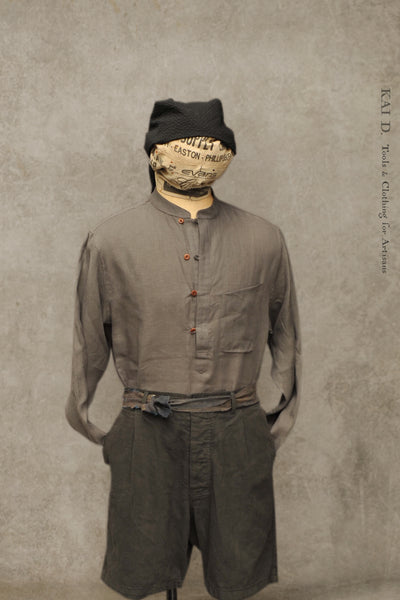 Okada Smock Shirt - Dove Grey - M, L, XL