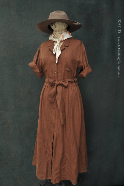 O'Keeffe Dress -Sedona Brown - S, M