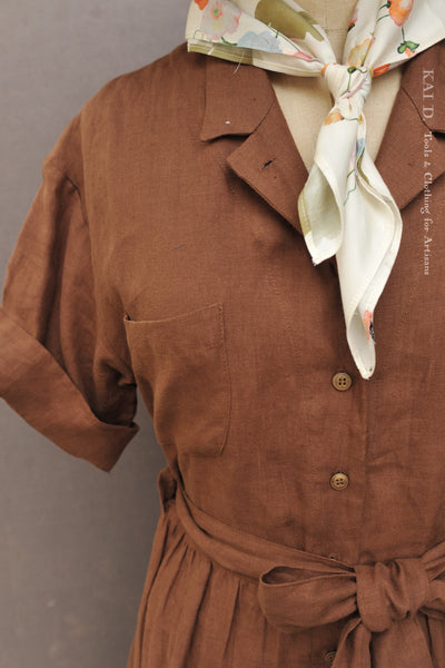 O'Keeffe Dress -Sedona Brown - S, M