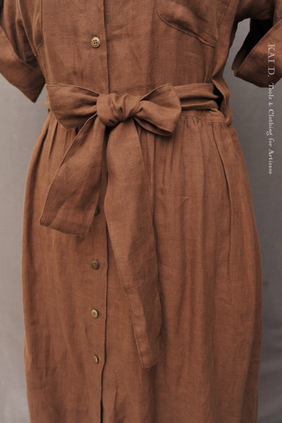 O'Keeffe Dress -Sedona Brown - S, M