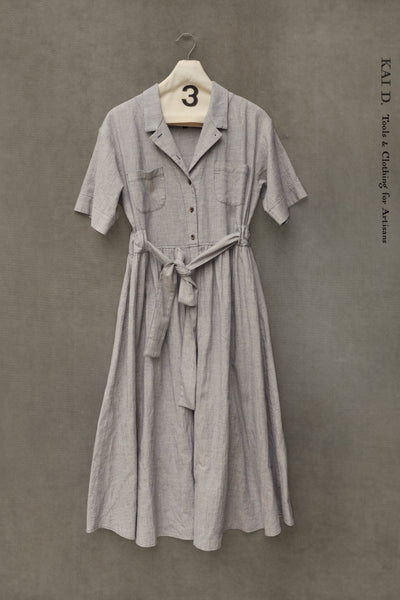 O'Keeffe Dress - Light Cotton LInen - XS, S, M