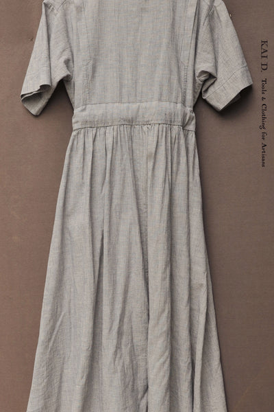O'Keeffe Dress - Mist Blue Cotton Linen - XS, S, M