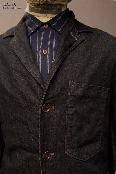 Old Town Jacket - Soft touch Denim  - XL