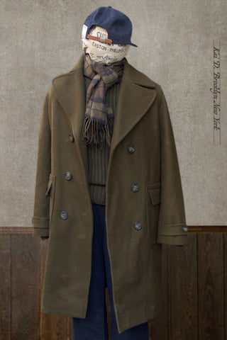 Olive Wool Arthur Over Coat - M, XL (NO RETURN)