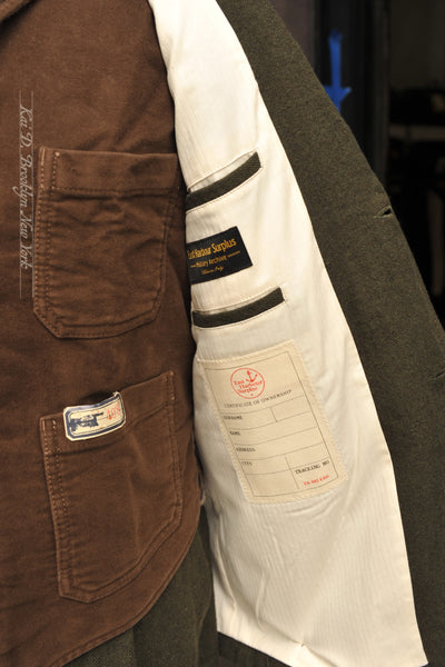 Clarence Four Pocket Jacket - Military Green - M, L, XL (NO RETURN)