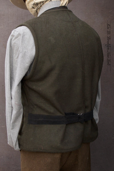 Cruiser Vest - Olive Wool Cashmere - M