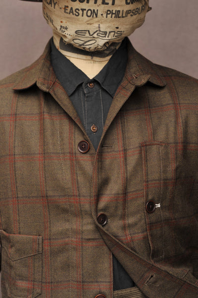 Degas Work Jacket - English Wool - Olive Drab - L