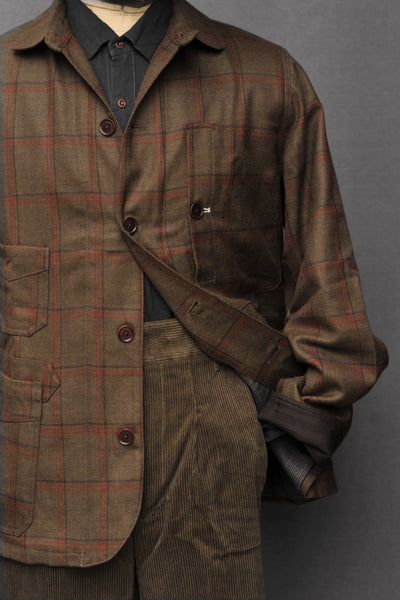 Degas Work Jacket - English Wool - Olive Drab - L