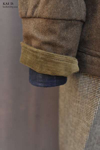 Degas Work Jacket - Olive Wool Felt - M, L