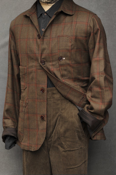 Degas Work Jacket - English Wool - Olive Drab - L