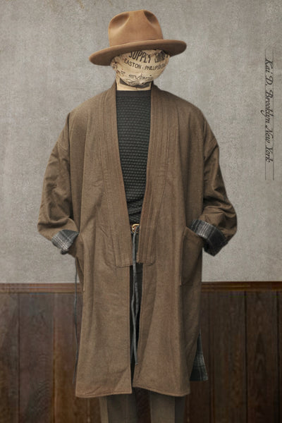 Full Length Japanese Farmer Coat - Montana - Medium (NO RETURN)