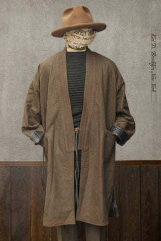 Full Length Japanese Farmer Coat - Montana - Medium (NO RETURN)