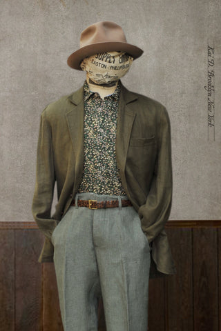 Shoemaker's Jacket - Crosshatched Linen Twill - L, XL