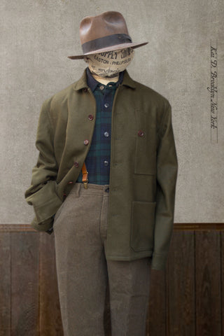 Hardy Chore Jacket - Heavy Wool Melton - S, M, L, XL (NO RETURN)