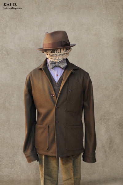 Hardy Chore Jacket - Heavy Wool Melton - S, M, L, XL (NO RETURN)