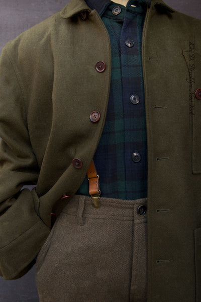 Hardy Chore Jacket - Heavy Wool Melton - S, M, L, XL (NO RETURN)