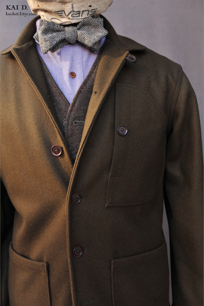 Hardy Chore Jacket - Heavy Wool Melton - S, M, L, XL (NO RETURN)