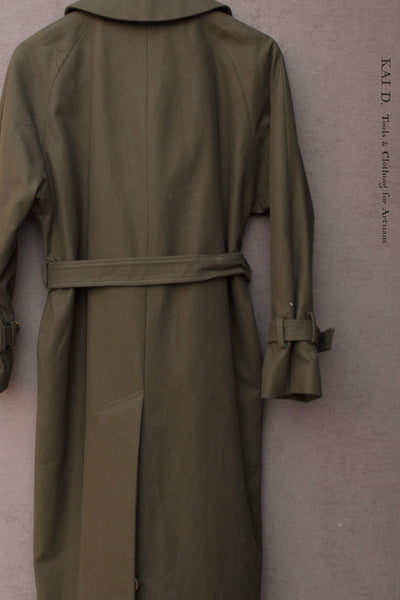 Jolie Trench Coat - Wax Feel Cotton - S, M