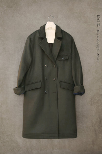 Keaton Trench Coat - Heavy Wool Cashmere -  M, L