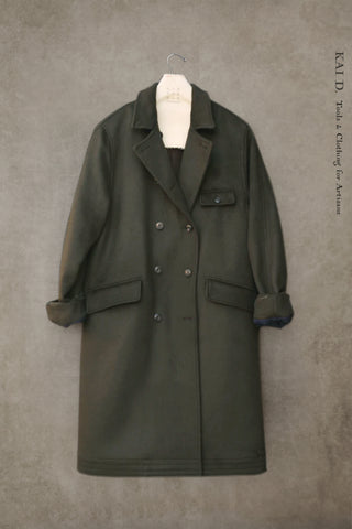 Keaton Trench Coat - Heavy Wool Cashmere -  M, L