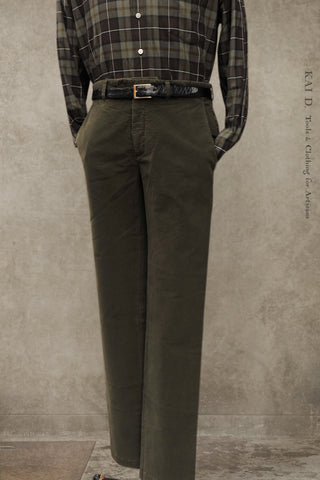Kerouac Slim Pants - Olive Baby Moleskin - 30, 32, 34, 36, 38