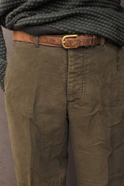 Kerouac Slim Pants - Olive Baby Moleskin - 30, 32, 34, 36, 38