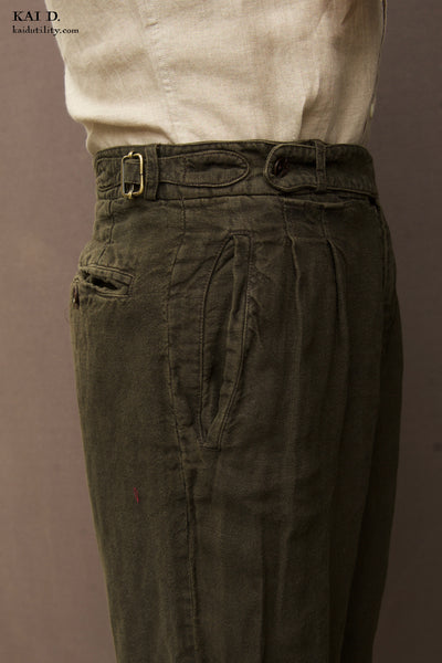 Wide Leg Matisse Pants - Olive - 30, 32, 34