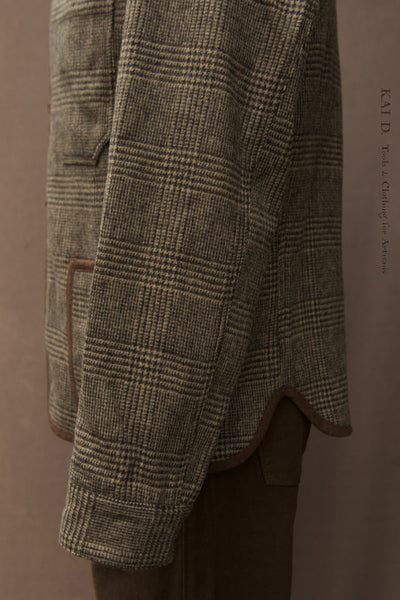 Meeker Jacket - Wool Cashmere Glen Plaid - S, M, L, XL