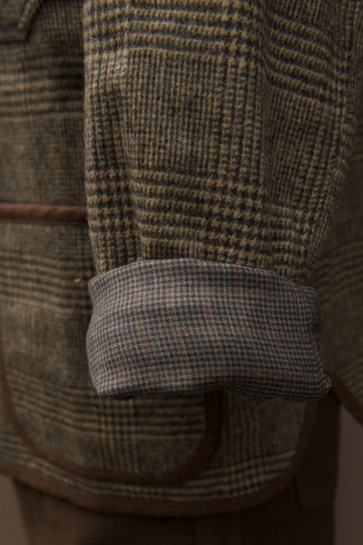 Meeker Jacket - Wool Cashmere Glen Plaid - S, M, L, XL